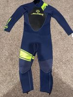Alder Junior Full Length Wetsuit, Size S/6, Navy/Black/Neon Yellow Limited
