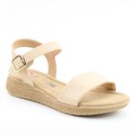Heavenly Feet Beige Sara Sandals