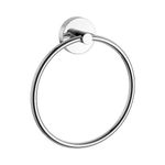 Towel Ring Holder Wall Mount Round Bathroom Accessory Modern Chrome Holder UK