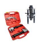 2PCS Car Coil Spring Compressor Hook Strut Clamp Suspension Clamp Kit With Case