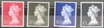 GB QEII 1970 Large Machins Set of 4 SG829 - SG831b MNH