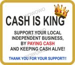 Ice Cream Van Sticker Cash is King Cash Payment Catering trailer decal cafeshopC