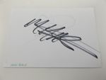 HAND SIGNED 6" x 4" AUTOGRAPH BOOK PAGE - CHRISTY HEMME & MARK HASKINS - TNA