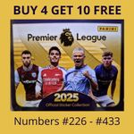 2025 Panini Premier League Football Stickers #226 - #433