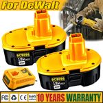 2X For Dewalt 5.0Ah 18V DC9096 DC9099 DC925 DE9039 XRP Battery / Charger DC9310