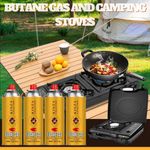 BUTANE GAS BOTTLES CANISTER CAN FOR PORTABLE CAMPING STOVE COOKER GRILL HEATERS