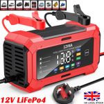 Car Battery Charger 12V Lifepo4 Fast Charger Automatic Smart Pulse Repair AGM UK