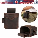 TOURBON Gun Shell Belt Pouch Leather Ammo Cartridges Bag for 12/16/20 GA UK