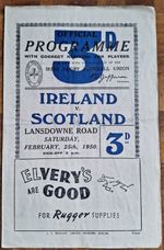 1950 Ireland v Scotland - RARE