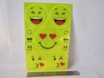 2 sets of 11 Reflective Stickers Safety Stickers High Vis Visibility SMILEY FACE