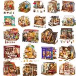 Rolife DIY 3D Wooden Dollhouse 1:24 Scale Miniature Building Kit with LED Light