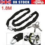 Motorcycle Anti-Theft Chain Lock High Security Bike Bicycle 1.8M Chain Padlock