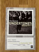 UNDERTONES ~ Teenage Kicks (best of) 2003 Promo / Marketing Brochure PUNK! ~ EX
