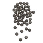 45 Pcs Natural Stone Beads 8 mm Large Hole Round Beads Pyrite Beads for Jewelry