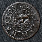 1666 London W.1285, Grub Street, William Hatton, Halfpenny Token, N.7049