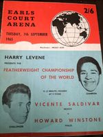 HOWARD WINSTONE V VICENTE SALDIVAR @ EARLS COURT 7TH SEPTEMBER 1965 BOXING
