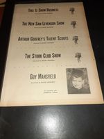 Irving Mansfield Productions Rare Original 1956 Promo Poster Ad Framed