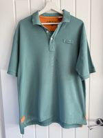 Orvis Signature Polo Shirt Men Size M Green Teal Cotton Fly Fishing Utility Loop