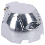Tow Bar Electrics Socket 7 pin N Type METAL for Trailers or Caravans TR042