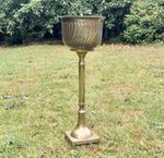 VINTAGE/ANTIQUE SOLID BRASS JARDINIERE PLANT STAND STAND