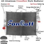 Replacement Aluminium Radiator For 1998-2002 2000 Kawasaki Ninja ZX6R ZX-6R