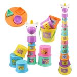Baby Stacking Cups Unicorn Toy For 1 Year Olds Nesting Shape Sorter Toddler