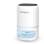 Dr. PREPARE 1000ml Dehumidifiers Small, White, Black, Grey, Stainless Steel 