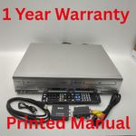 Sharp DV-NC65H VCR DVD Combo Player SCART S-Video Silver HDMI Remote Tested