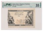 ITALIAN STATES (KINGDOM OF SARDINIA) banknote 100 Lire 1799 PMG VF 35