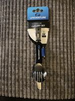 Lifeventure Titanium D of E Recommended Ultra-Lightweight Cutlery 55g. New.