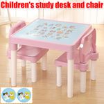 Kids Table and Chair Set ABC Alphabet Children's Plastic Toddlers Childs School