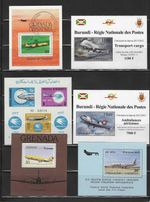 Aviation - Jet Airplanes, Airlines  collection of 9 SS  all different