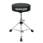 SONICAKE  Drum Throne Stool Height Adjustable Padded Seat Non-Slip Feet UK SHIP