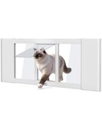 Magnetic Closure Window Pet Door for Cat, Quick-Fit Cat Door Window Insert