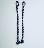 Black and White Braided Mews jesses 8inch