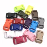 50/10Pcs 10mm Plastic Side Release Buckle Curved Paracord Bracelet DIY UK