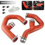 Silicone Turbo Intercooler Pipe Hose For Golf MK5 MK6 GTI 2.0 FSi W/Adapters Red