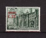 (ST0035) Vatican 1952 Surcharge  12l  and bars MNH
