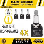 4X TPMS Tyre Presure Sensor For Mercedes E-Class W213 C238 A238 C257 A0009052102