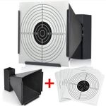 14cm SHOOTING FUNNEL TARGET HOLDER + 50 or 100 TARGETS AIR RIFLE PISTOL AIRSOFT
