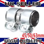 45mm/50mm/63mm Exhaust Pipe Tube Joiner Connector Sleeve Clamp 95mm Length