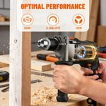 850W Electric Hammer Drill, 13mm Keyed Chuck, 0–3000 RPM Adjustable Speed