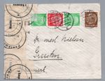 Censorship Letter Dt. Reich MiNr S107-Customs Hamburg-to Graaten Denmark 1933