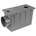 Downpipe Gutter Settler Ø 50mm-125mm Underground Drain Pipe Hopper Gutter Trap