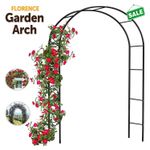 Garden Arch Outdoor Heavy Duty Metal Rose Archway Garden Decoration UK