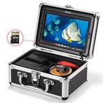 EYOYO 7" Screen Fishing Camera 15m/49ft w/ IR LED+DVR Recording Fish Finder