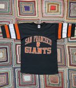 San Franciso Giants Logo 7 Top, Size Medium, Vintage, Baseball, V-Nec, 80s
