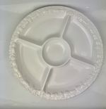 Marks And Spencer St Michael White Ceramic Serving Dish / Platter Sectioned 15”