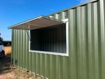 Shipping Container Serving Hatch Concession Window Delivered and Installed