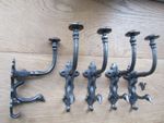 Iron rustic coat hook Antique Vintage old style Heavy Cast iron Hat & coat hook